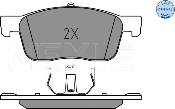 Meyle 025 225 9417 - Kit de plaquettes de frein, frein à disque cwaw.fr