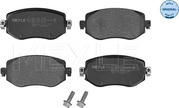 Meyle 025 226 1019 - Kit de plaquettes de frein, frein à disque cwaw.fr