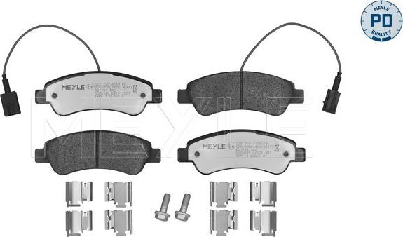 Meyle 025 220 4119/PD - Kit de plaquettes de frein, frein à disque cwaw.fr