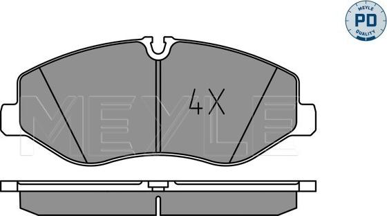 Meyle 025 220 6221/PD - Kit de plaquettes de frein, frein à disque cwaw.fr