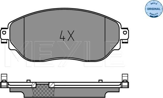 Meyle 025 220 8718 - Kit de plaquettes de frein, frein à disque cwaw.fr