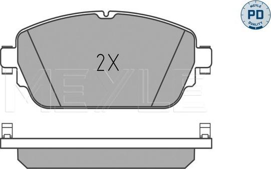 Meyle 025 220 3219/PD - Kit de plaquettes de frein, frein à disque cwaw.fr