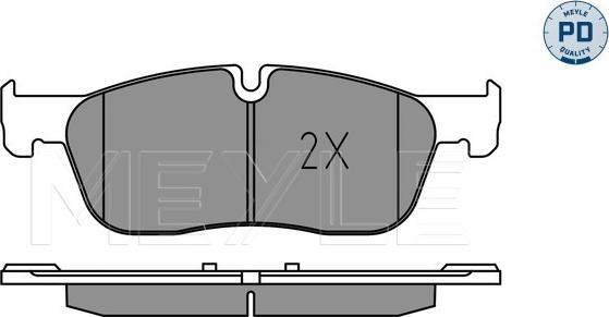 Meyle 025 221 4519/PD - Kit de plaquettes de frein, frein à disque cwaw.fr