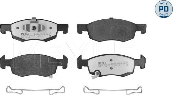 Meyle 025 221 4317/PD - Kit de plaquettes de frein, frein à disque cwaw.fr