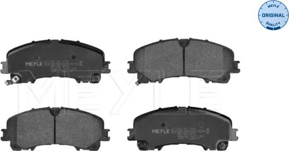 Meyle 025 221 1716 - Kit de plaquettes de frein, frein à disque cwaw.fr