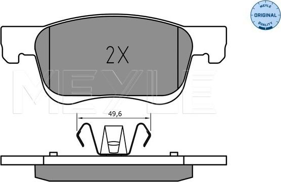 Meyle 025 221 2318 - Kit de plaquettes de frein, frein à disque cwaw.fr