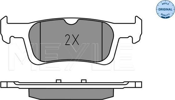 Meyle 025 228 0714 - Kit de plaquettes de frein, frein à disque cwaw.fr