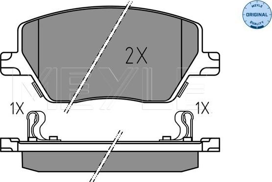 Meyle 025 223 9719 - Kit de plaquettes de frein, frein à disque cwaw.fr