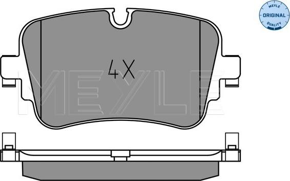 Meyle 025 223 0717 - Kit de plaquettes de frein, frein à disque cwaw.fr