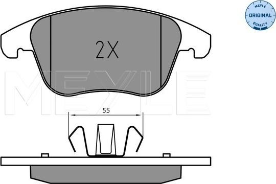 Meyle 025 222 6920 - Kit de plaquettes de frein, frein à disque cwaw.fr