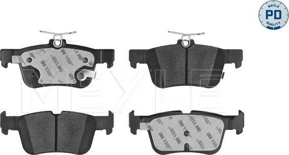 Meyle 025 222 3116/PD - Kit de plaquettes de frein, frein à disque cwaw.fr