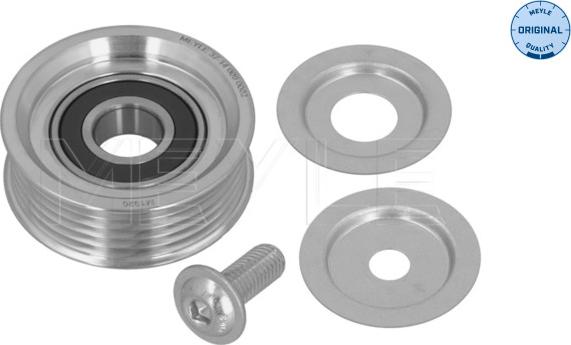 Meyle 37-14 009 0002 - Poulie renvoi / transmission, courroie trapézoïdale à nervures cwaw.fr