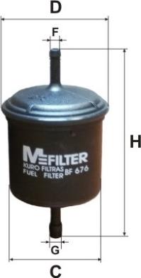 Mfilter BF 676 - Filtre à carburant cwaw.fr