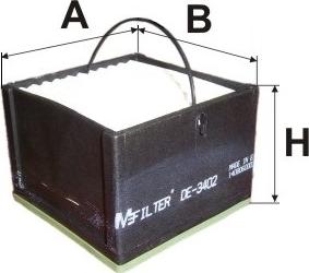 Mfilter DE 3402 - Filtre à carburant cwaw.fr