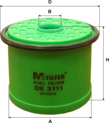 Mfilter DE 3111 - Filtre à carburant cwaw.fr