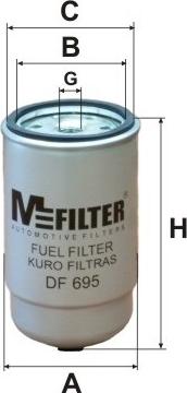 Mfilter DF 695 - Filtre à carburant cwaw.fr