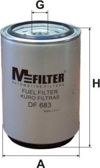 Mfilter DF 683 - Filtre à carburant cwaw.fr