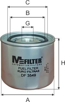 Mfilter DF 3549 - Filtre à carburant cwaw.fr