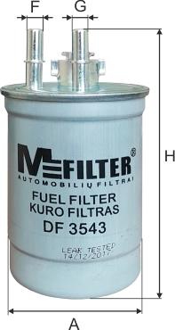 Mfilter DF 3543 - Filtre à carburant cwaw.fr