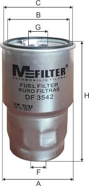 Mfilter DF 3542 - Filtre à carburant cwaw.fr