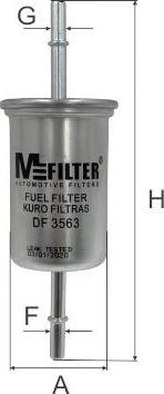 Mfilter DF 3563 - Filtre à carburant cwaw.fr