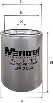 Mfilter DF 3562 - Filtre à carburant cwaw.fr