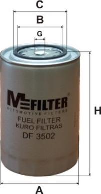 Mfilter DF 3502 - Filtre à carburant cwaw.fr