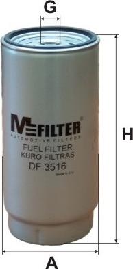 Mfilter DF 3516 - Filtre à carburant cwaw.fr