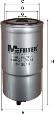 Mfilter DF 3510 - Filtre à carburant cwaw.fr