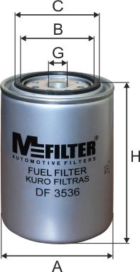 Mfilter DF 3536 - Filtre à carburant cwaw.fr