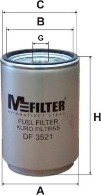 Mfilter DF 3521 - Filtre à carburant cwaw.fr