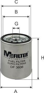 Mfilter DF 3606 - Filtre à carburant cwaw.fr