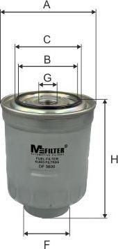 Mfilter DF 3600 - Filtre à carburant cwaw.fr