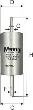 Mfilter DF 3602 - Filtre à carburant cwaw.fr