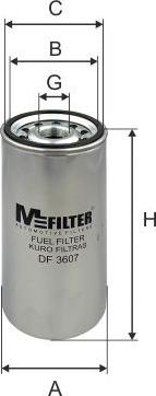 Mfilter DF 3607 - Filtre à carburant cwaw.fr