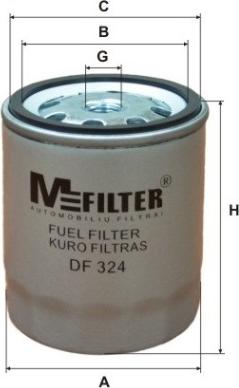 Mfilter DF 324 - Filtre à carburant cwaw.fr