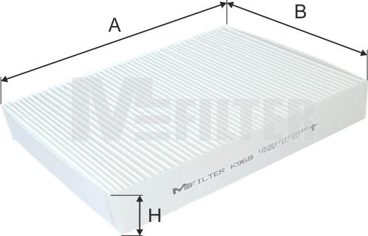 Mfilter K 968 - Filtre, air de l'habitacle cwaw.fr