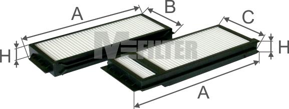 Mfilter K 9009-2 - Filtre, air de l'habitacle cwaw.fr