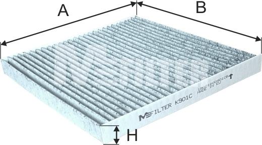 Mfilter K 901C - Filtre, air de l'habitacle cwaw.fr