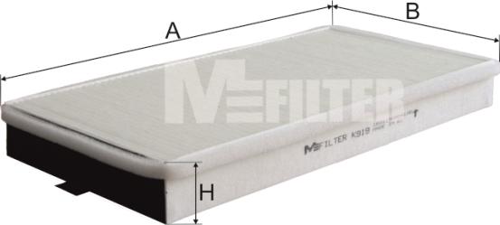 Mfilter K 919 - Filtre, air de l'habitacle cwaw.fr