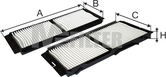 Mfilter K 9158-2 - Filtre, air de l'habitacle cwaw.fr