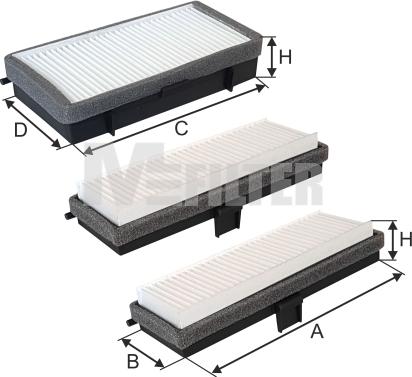 Mfilter K 9153-3 - Filtre, air de l'habitacle cwaw.fr