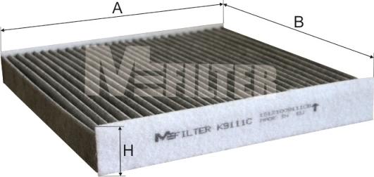 Mfilter K 9111C - Filtre, air de l'habitacle cwaw.fr