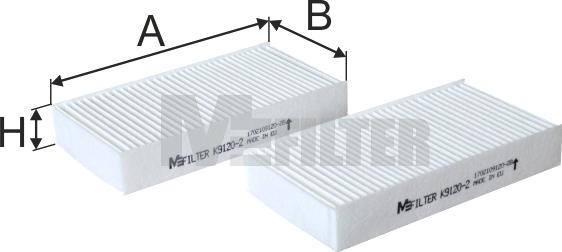 Mfilter K 9120-2 - Filtre, air de l'habitacle cwaw.fr