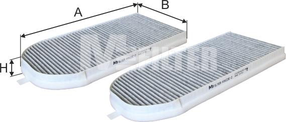 Mfilter K 9123C-2 - Filtre, air de l'habitacle cwaw.fr