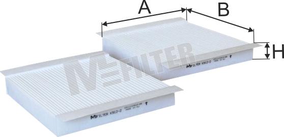 Mfilter K 912-2 - Filtre, air de l'habitacle cwaw.fr