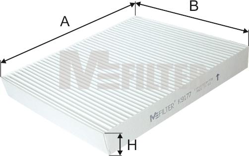 Mfilter K 9177 - Filtre, air de l'habitacle cwaw.fr