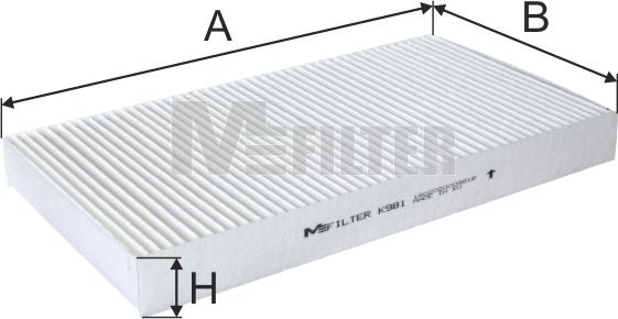 Mfilter K 981 - Filtre, air de l'habitacle cwaw.fr