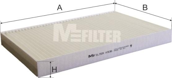 Mfilter K 936 - Filtre, air de l'habitacle cwaw.fr