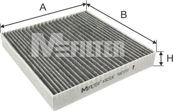 Mfilter K 9233C - Filtre, air de l'habitacle cwaw.fr